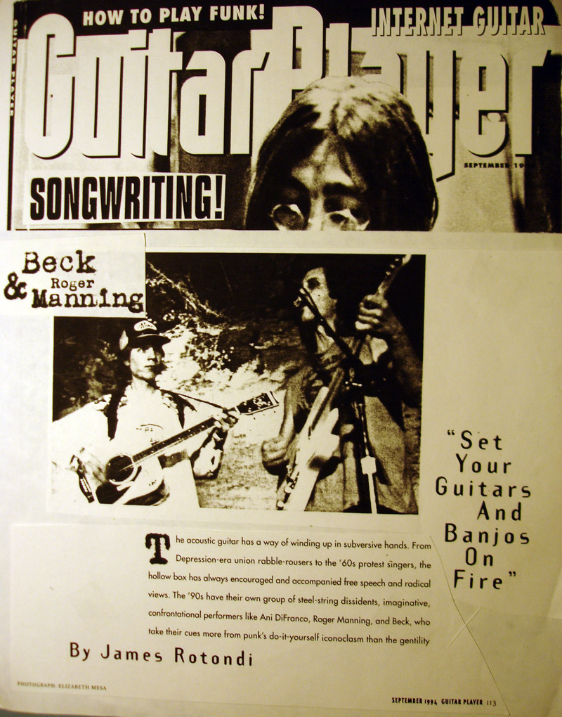 In Guitar Player Magazine with Beck '94